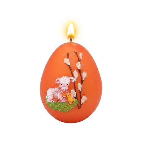 Candle with Easter motif