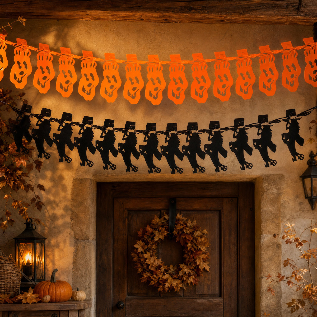 Halloween paper garland