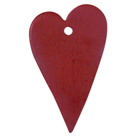 Red wooden heart gift ornament from Ib Laursen