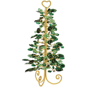 Christmas tree with green beads from Ib Laursen