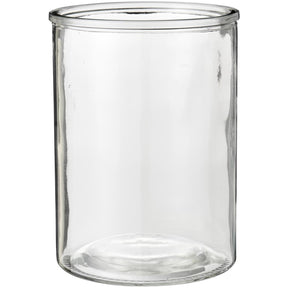 Cylinderglasvase i klart glas fra Ib Laursen