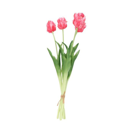 Buket med tulipaner pink 46 cm høje