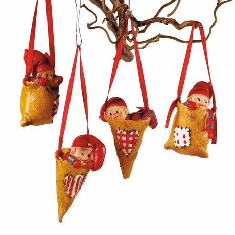 Babynisser i kræmmerhus og sæk 4-pak