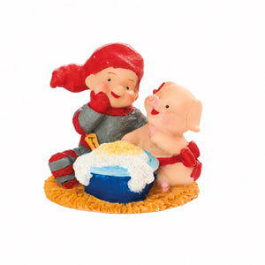 BABY ELF WITH PIGLET AND PORRIDGE