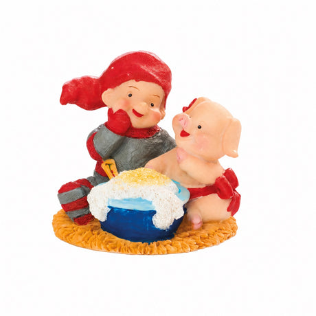 BABY ELF WITH PIGLET AND PORRIDGE