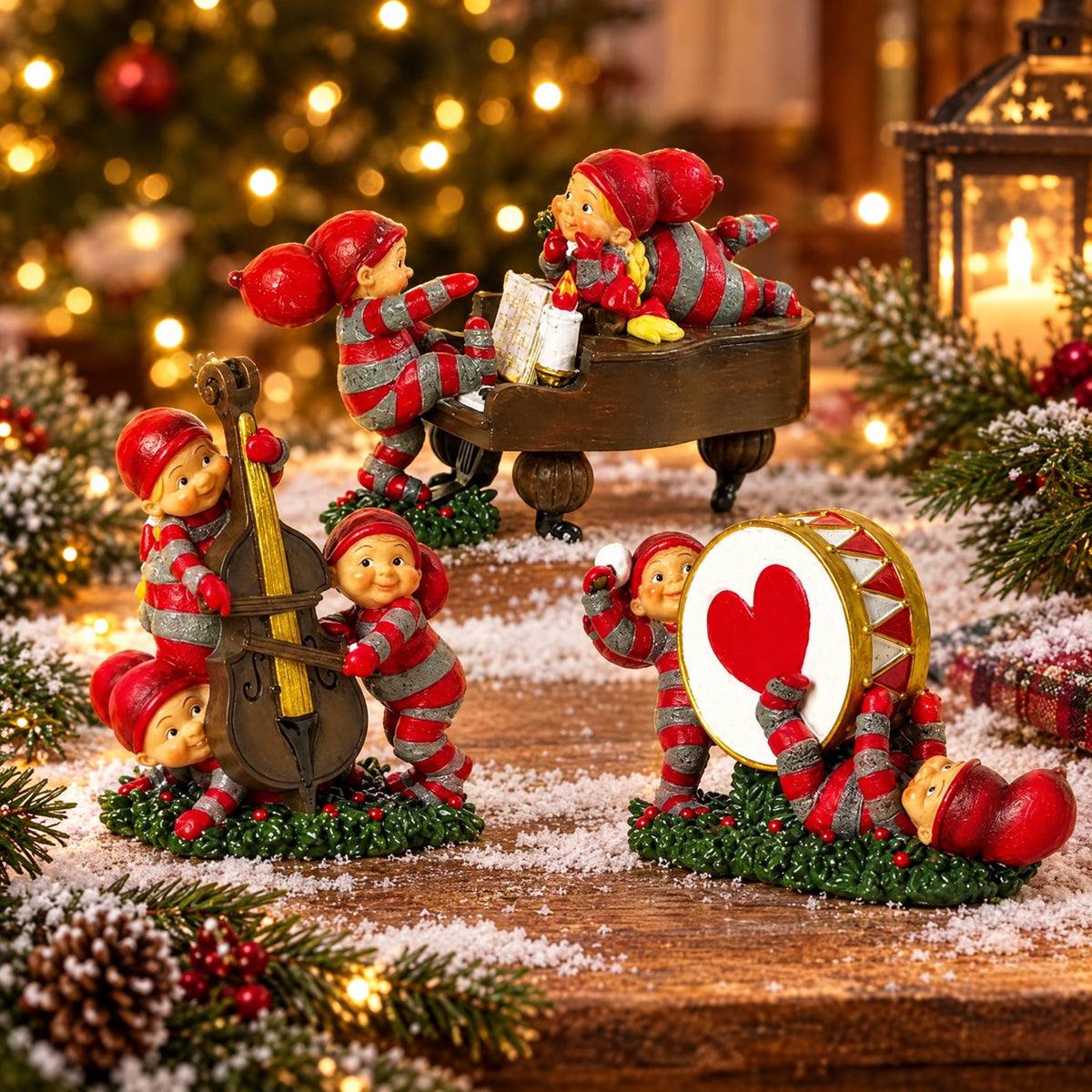 BABY ELVES WITH INSTRUMENTS