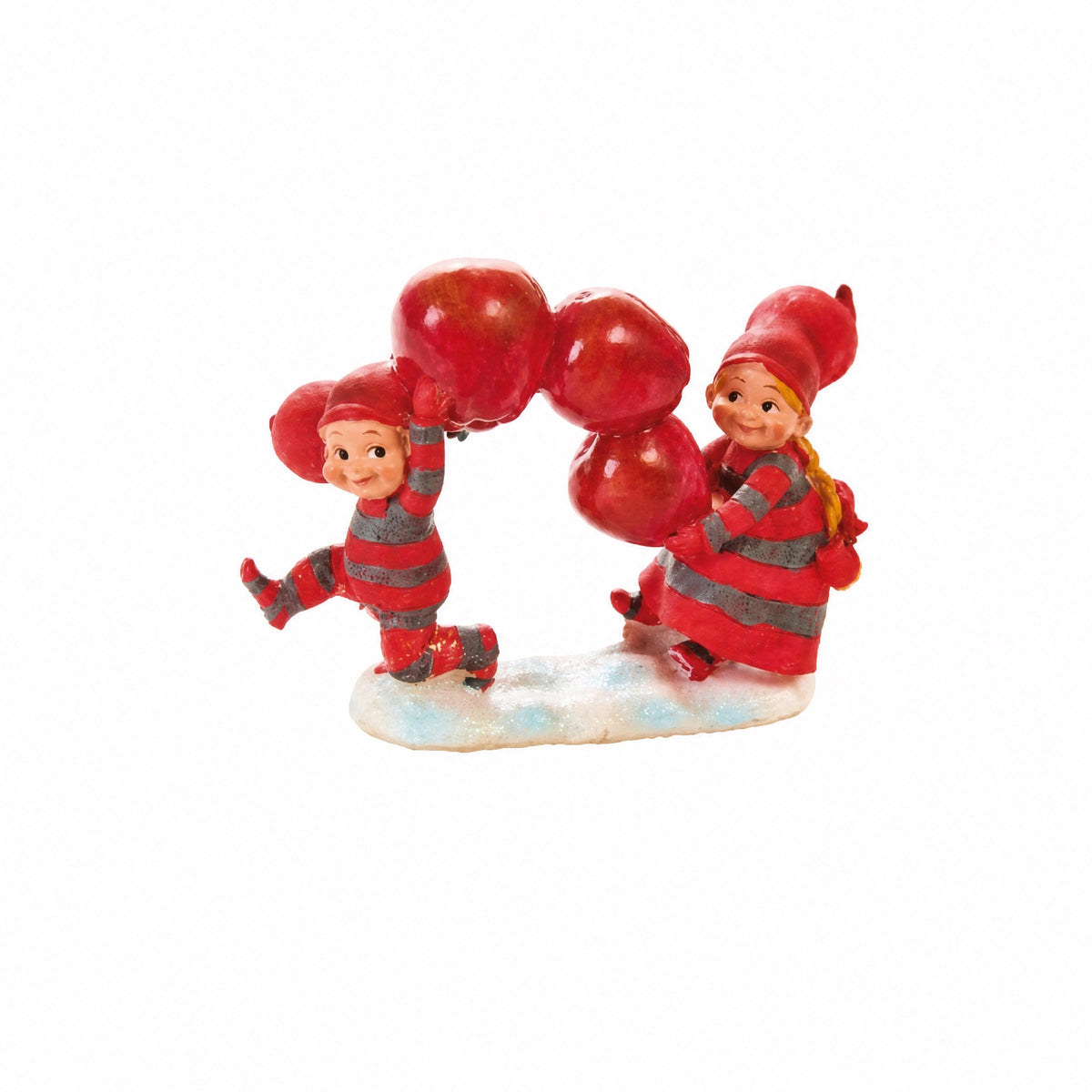 BABY ELVES WITH APPLES