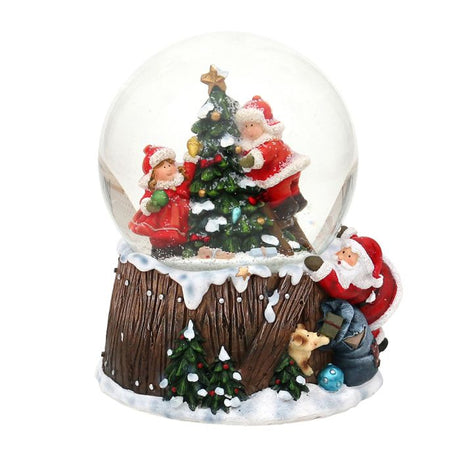 Snekugle Juletræet pyntes