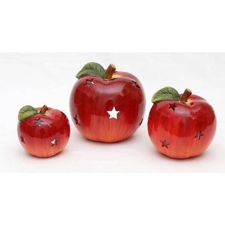 Large apple tealight candle holder