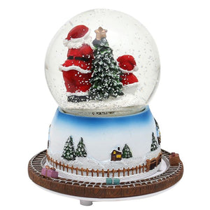Snow globe with train