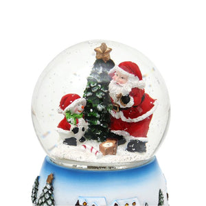 Snow globe with train