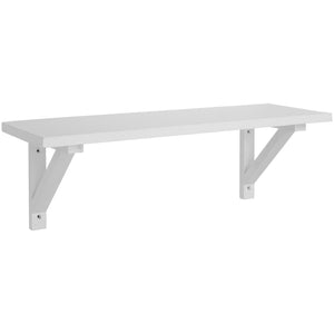 Hylde Gilleleje i hvid fyr med 2 hyldeknægte 60 cm lang fra Ib Laursen