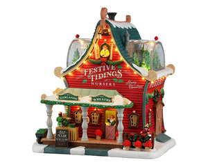 Festive Tidings Nursery hus til juleby fra Lemax