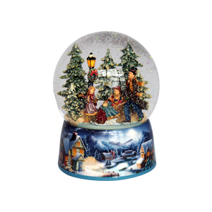 Sled ride snow globe