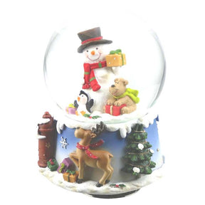 Snekugle Snemand med hund