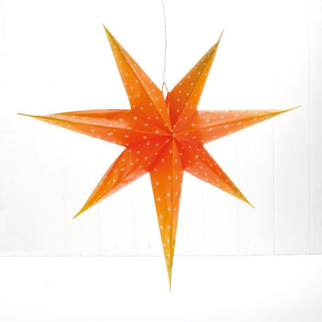 Stjerne orange 40 cm i dia