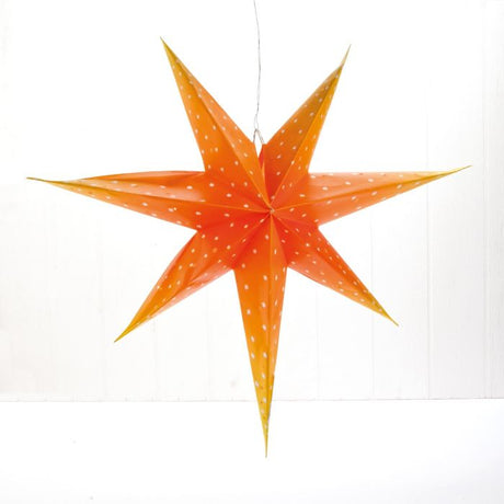 Stjerne orange 60 cm i dia