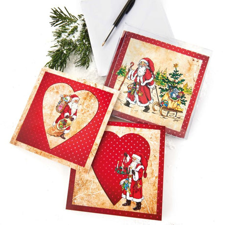 Julekort med julemænd