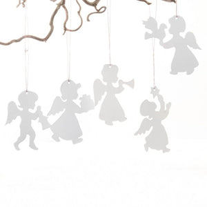 Engle i karton 30 cm høje 5-pak