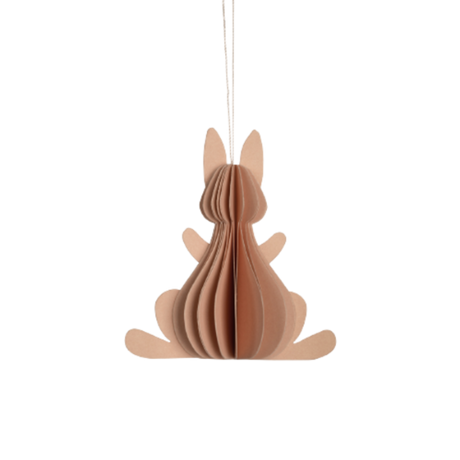 Påskehare i papir rosa