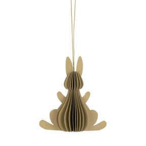 Påskehare i papir grøn