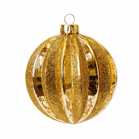 Christmas ball with gold-colored pattern