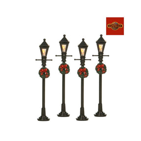 Luville Fire gaslanterner med krans