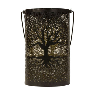 Solcellelampe med livets træ