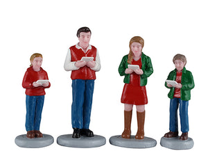 Caroling Family figursæt til juleby fra Lemax
