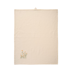 Ib Laursen Flora viskestykke med gule smørblomster