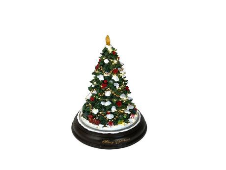 Large Christmas tree music box with lights and 8 Christmas melodies