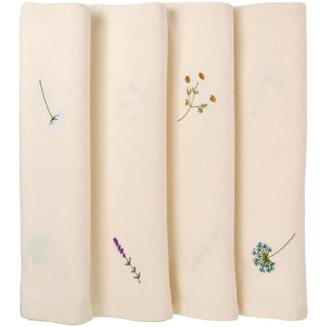 Dug Flora med broderede blomster fra Ib Laursen
