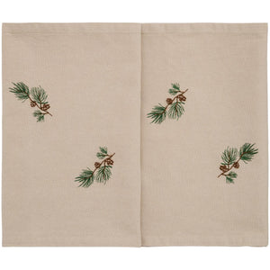 Tradition table runner with pine branches and cones from Ib Laursen