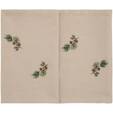 Tradition table runner with pine branches and cones from Ib Laursen
