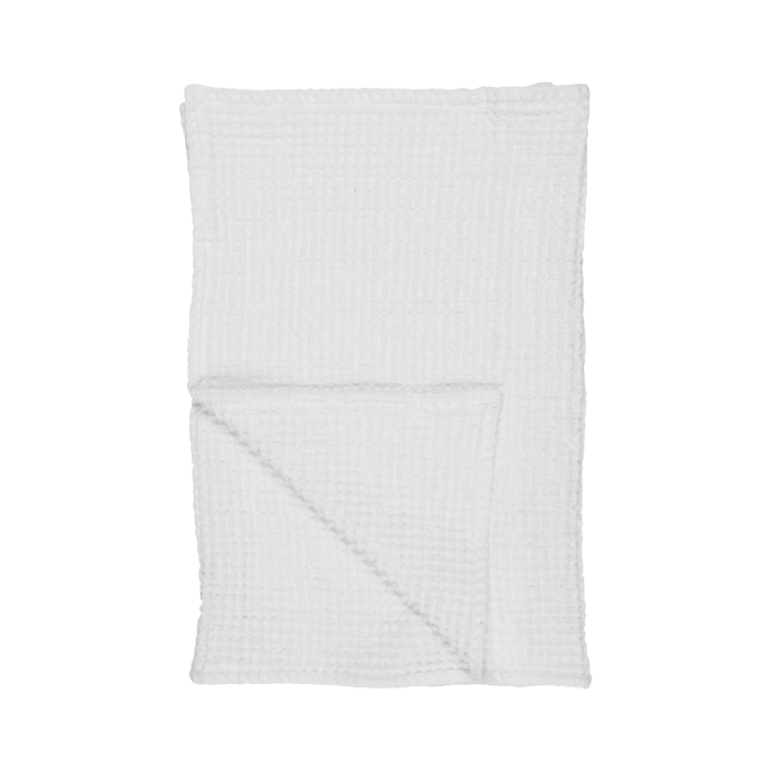 Hvidt Liseleje håndklæde 50x100 cm fra Ib Laursen