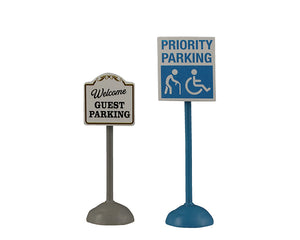 Parking Signs skilte til juleby fra Lemax