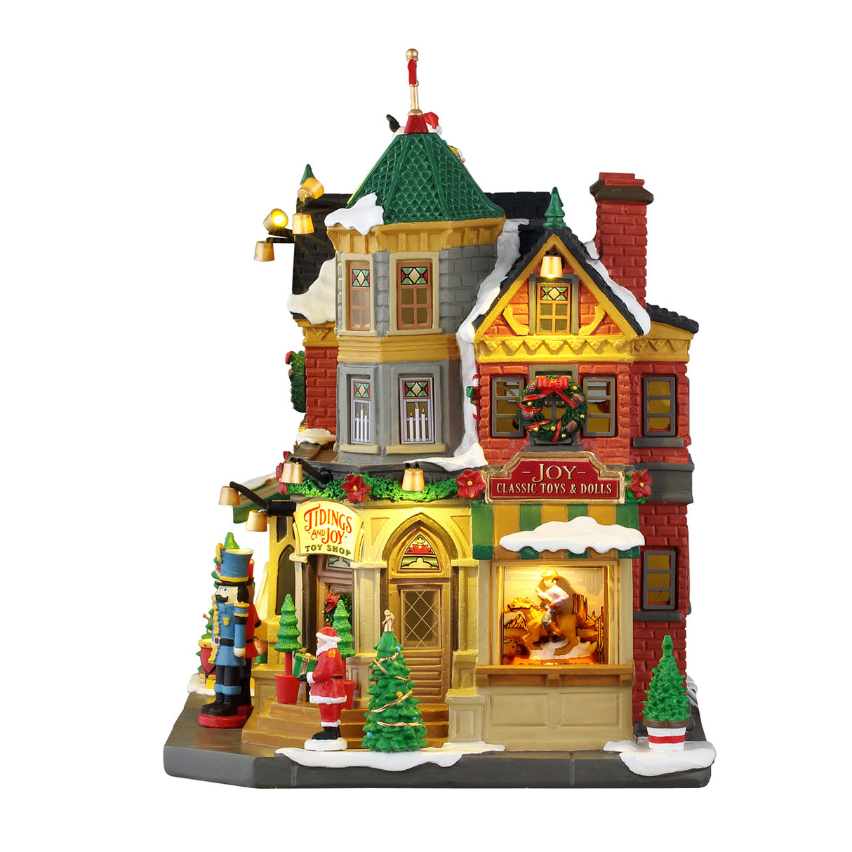 Tidings And Joy set fra siden med udstillingsvindue