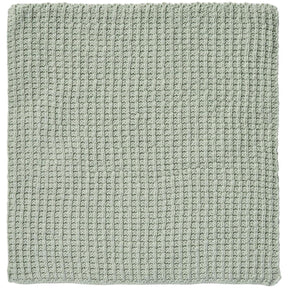 Knitted Mynte dishcloth from Ib Laursen in dusty green, 100% organic cotton