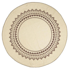 Ib Laursen Juletræstæppe brunt mønster