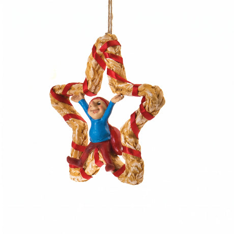 STRAW BRAMMING ELF DECORATION
