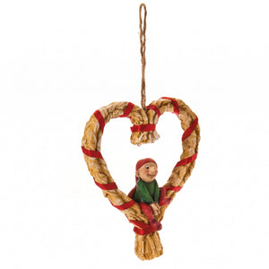 STRAW BRAMMING ELF DECORATION