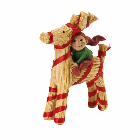 BRAMMING ELF WITH STRAW BUCK