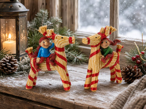 BRAMMING ELF WITH STRAW BUCK