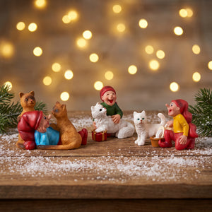 Bramming elf with cat