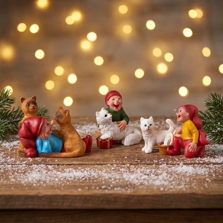 Bramming elf with cat