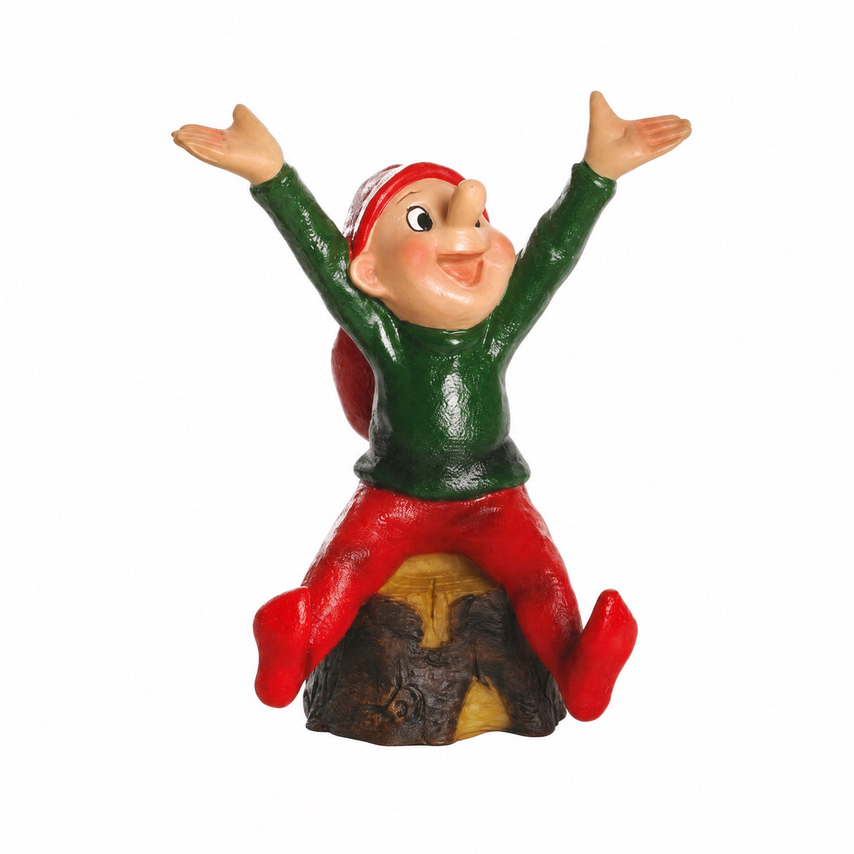 BRAMMING ELVES ON TREE STUMP