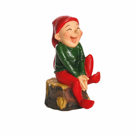 BRAMMING ELVES ON TREE STUMP
