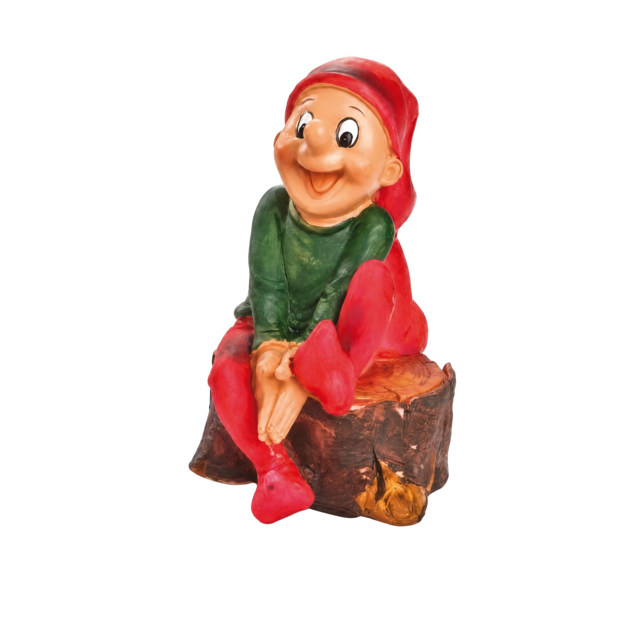 BRAMMING ELF ON A TREE STUMP
