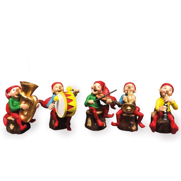 Brammingnisse spiller musik 8 cm høj