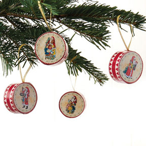 Trommer med julemotiv 4-pak